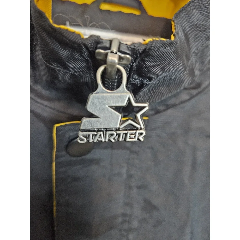 Starter Youth Boston Bruins Embroidered Jacket Windbreaker 1/2 Zip Large (16-18)